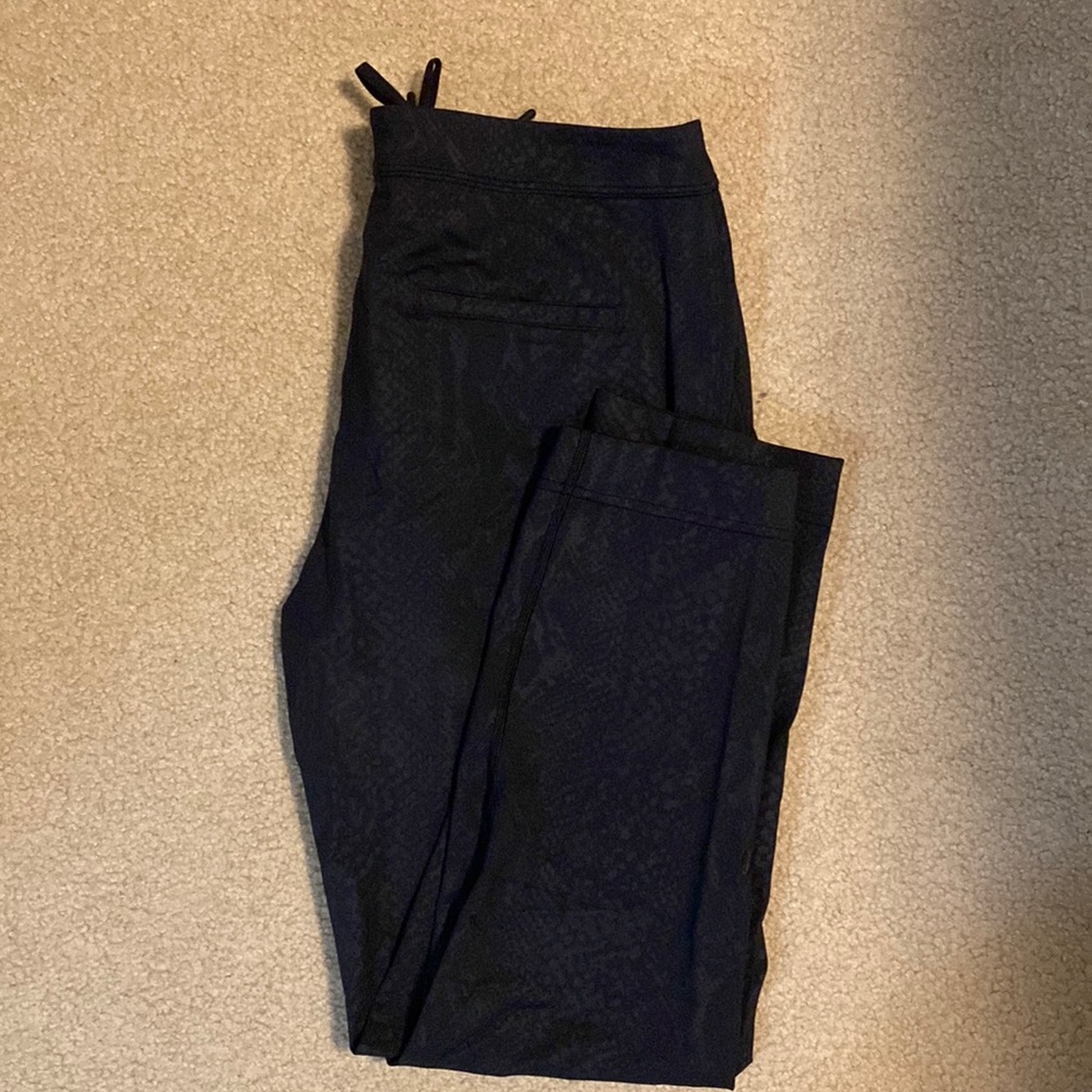 Lululemon Black snakeskin joggers